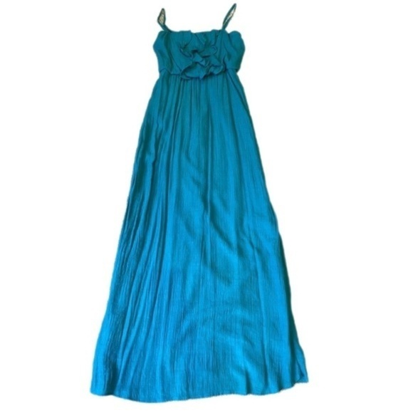 Dresses & Skirts - Women’s Small Teal Maxi Line Dress